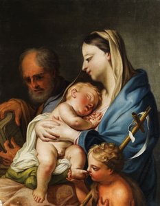 ヨハネスクナベンの聖家族 作： Circle of Jacopo Amigoni